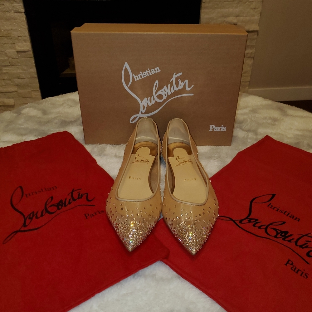 1234567CHRISTIAN LOUBOUTINFollies Swarovski crystal-embellished